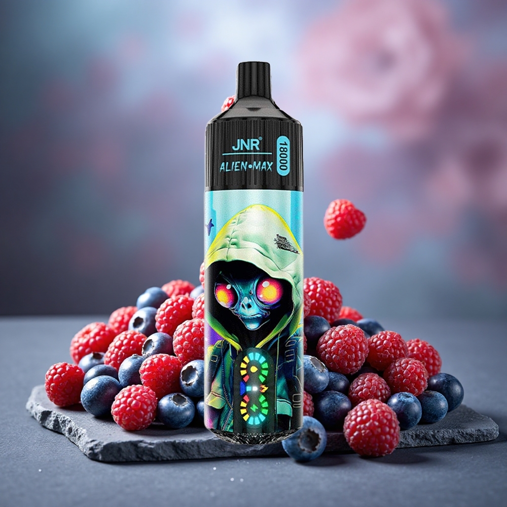 JNR Alien Max 18000 Puffs Dual Mesh Disposable Vape Blueberry Raspberry
