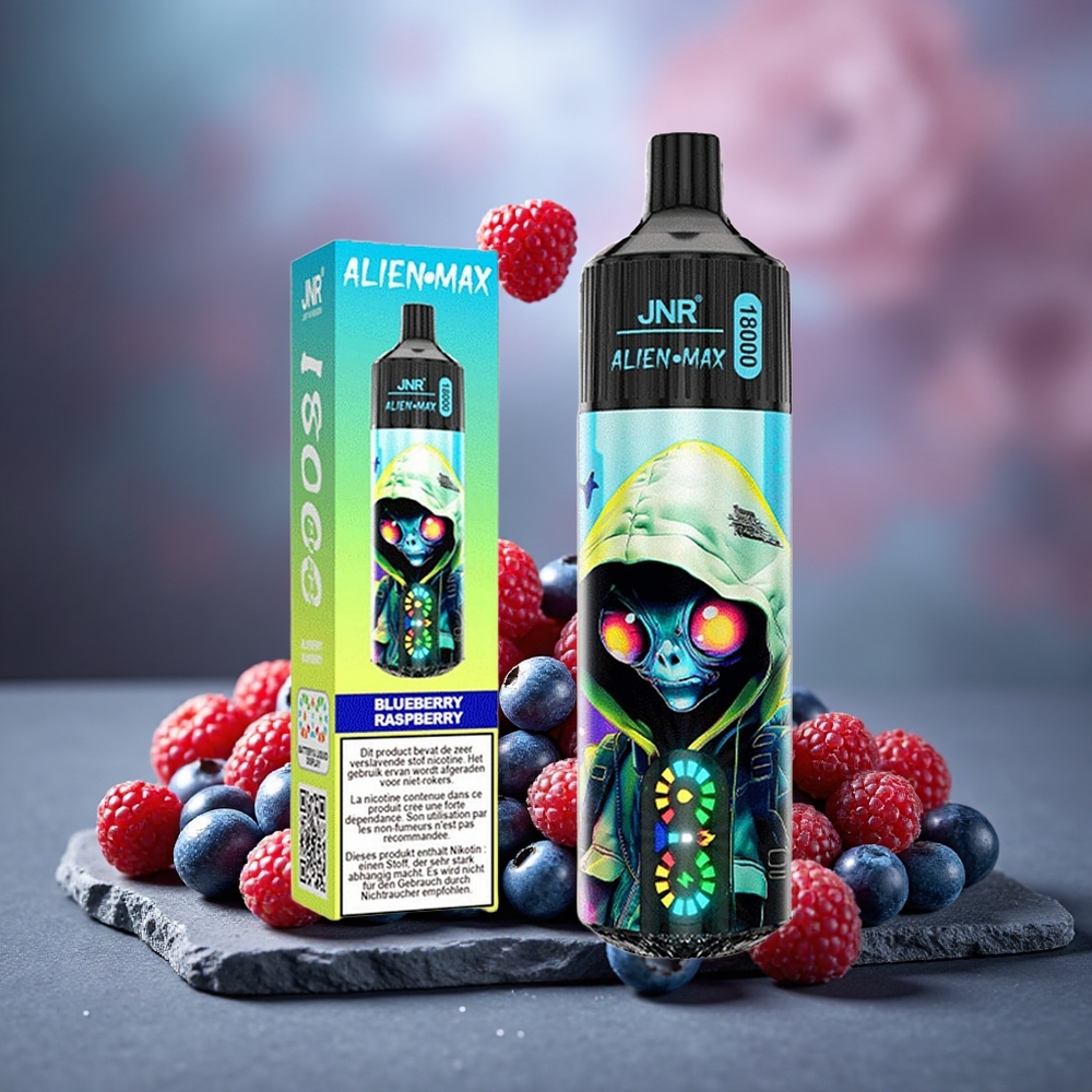 JNR Alien Max 18000 Puffs Dual Mesh Disposable Vape Blueberry Raspberry