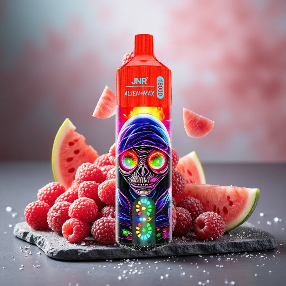 JNR Alien Max 18000 Puffs Dual Mesh Raspberry Watermelon Ice Disposable Vape