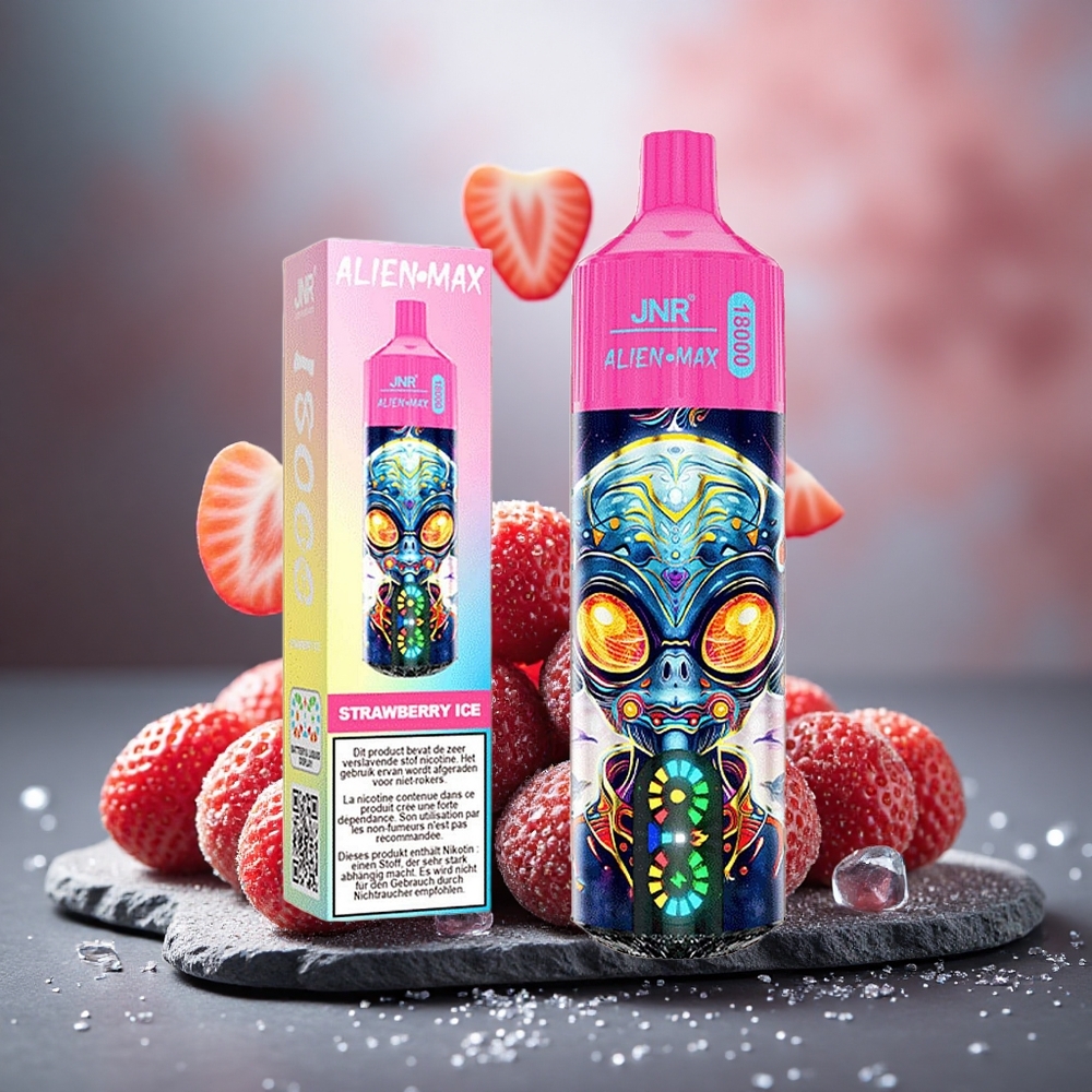 JNR Alien Max 18000 Puffs Dual Mesh Strawberry Ice Disposable Vape