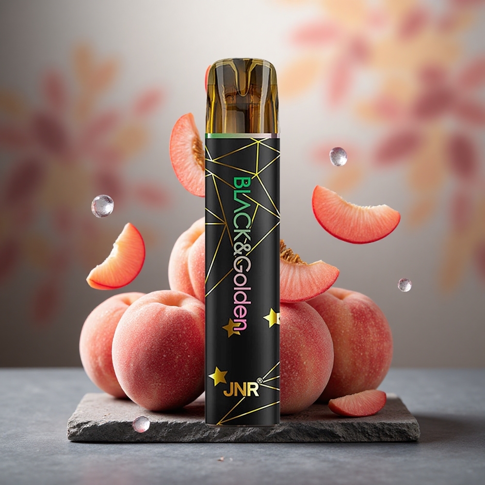 JNR Black&Golden 600+200 Puffs 550mAh Disposable Vape Peach