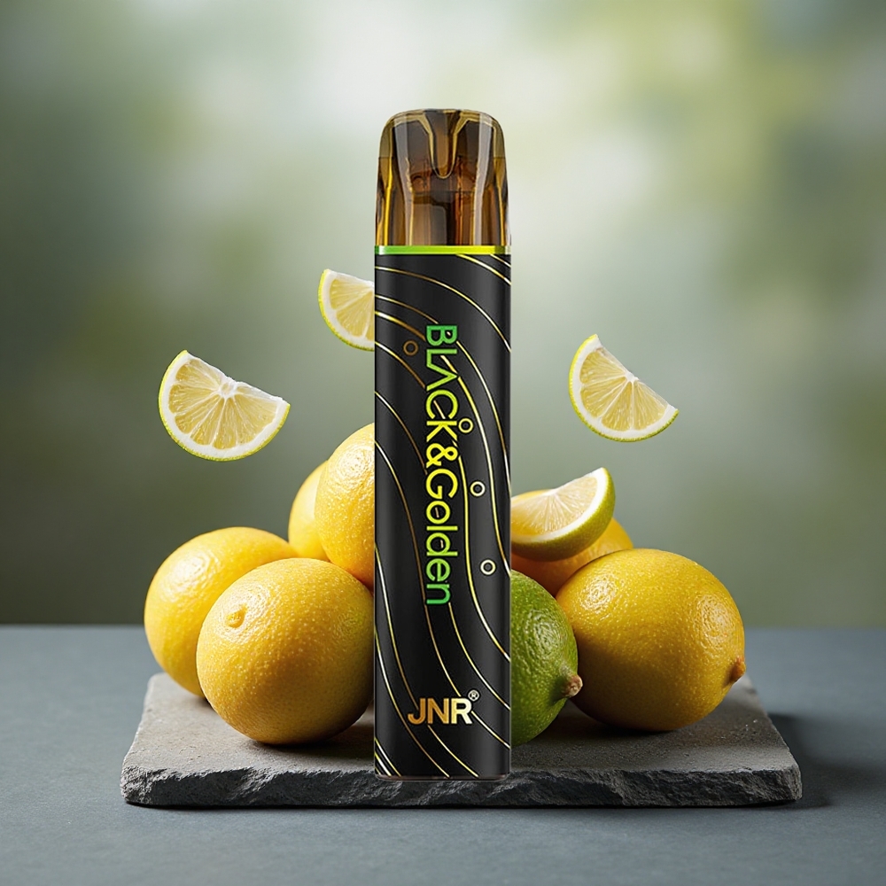 JNR Black&Golden 600+200 Puffs Disposable Vape Lemon & Lime 550mAh