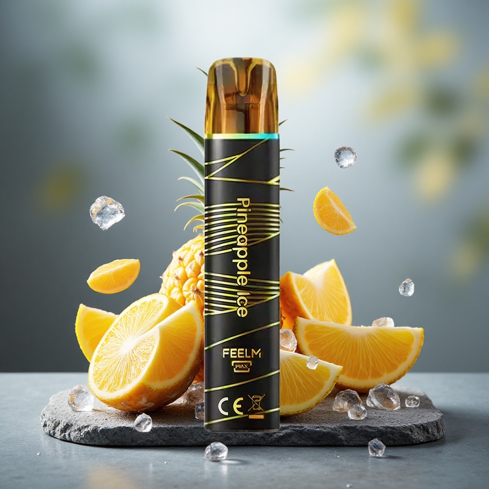 JNR Black&Golden 600+200 Puffs Disposable Vape Pineapple Ice 550mAh