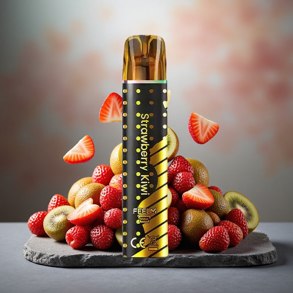 JNR Black&Golden 600+200 Puffs Disposable Vape Strawberry Kiwi 550mAh