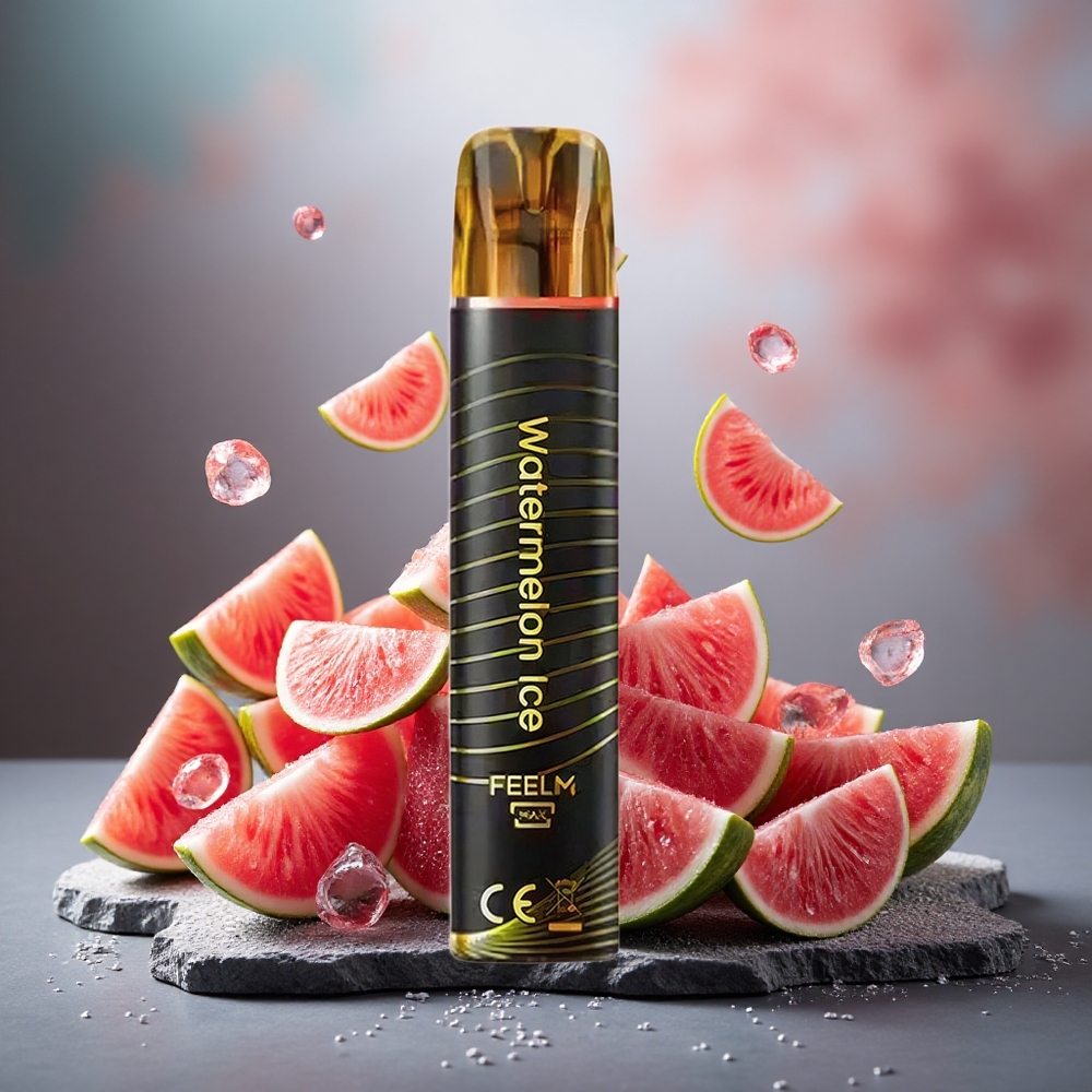 JNR Black&Golden 600+200 Puffs Disposable Vape Watermelon Ice 550mAh