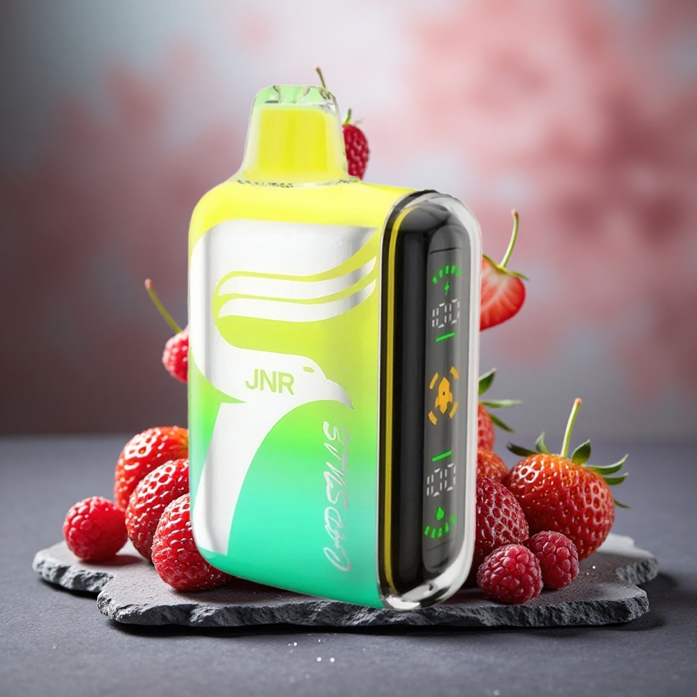 JNR Capsule 15000 Puffs Dual Mesh Strawberry Raspberry Cherry