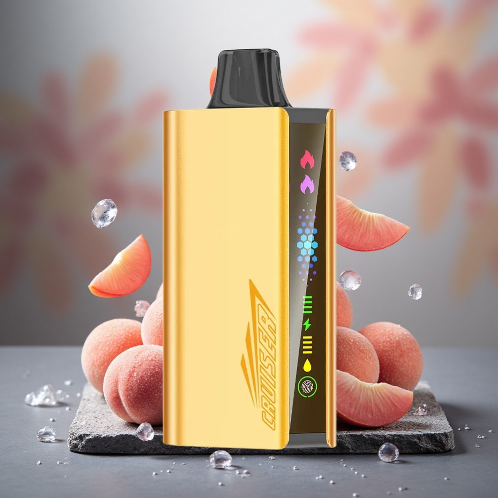 JNR Cruiser 12000 Puffs Built-in Battery Disposable Vape Peach Ice