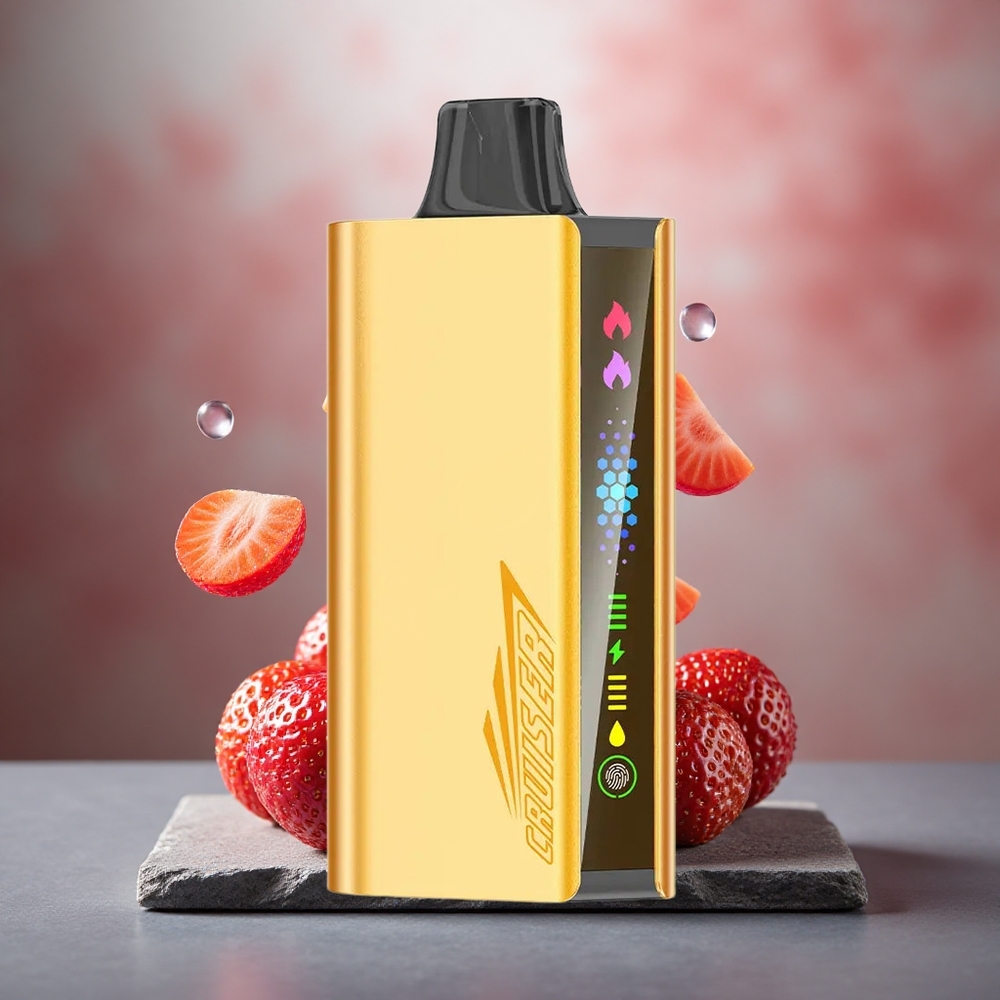 JNR Cruiser 12000 Puffs No-Charge Disposable Vape Chupa Chups Strawberry with Animation Screen
