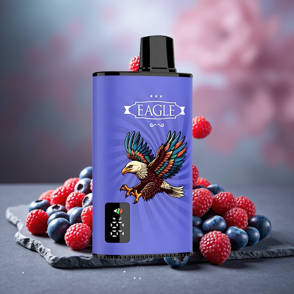 JNR EAGLE Smart 23000 Puffs Digital Screen Disposable Vape Blueberry Raspberry Cherry