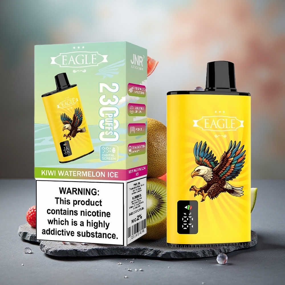 JNR EAGLE Smart 23000 Puffs Digital Screen Disposable Vape Kiwi Watermelon Ice