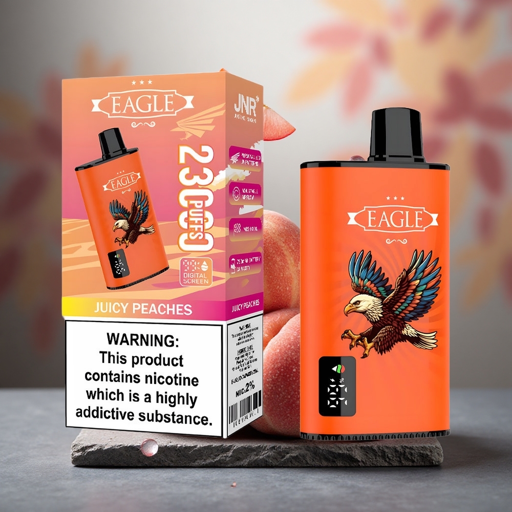 JNR EAGLE Smart 23000 Puffs Mesh Coil Juicy Peaches Disposable Vape