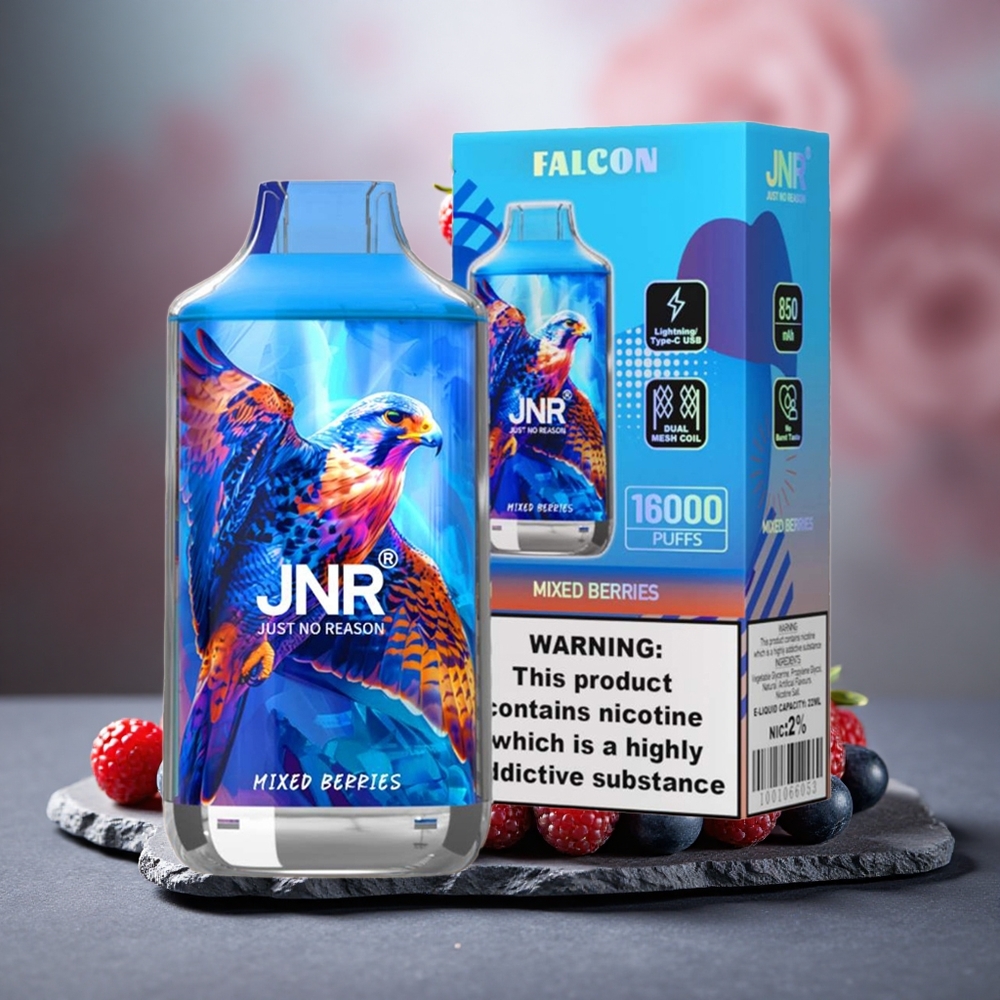 JNR Falcon 16000 Puffs 22ml Dual Mesh Mixed Berries