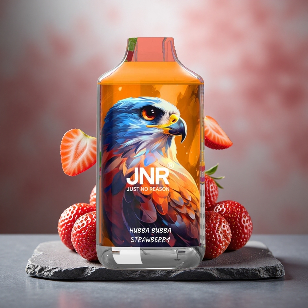 JNR Falcon 16000 Puffs 22ml Hubba Bubba Strawberry Dual Mesh Coil