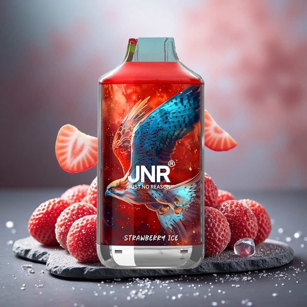 JNR Falcon 16000 Puffs 22ml Strawberry Ice Dual Mesh Disposable Vape