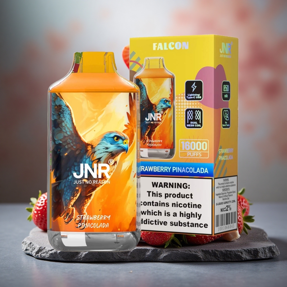 JNR Falcon 16000 Puffs 22ml Strawberry Pina Colada Dual Mesh