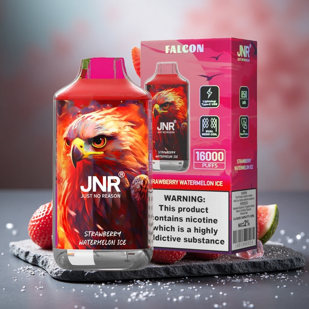 JNR Falcon 16000 Puffs 22ml Strawberry Watermelon Ice Dual Mesh Disposable Vape