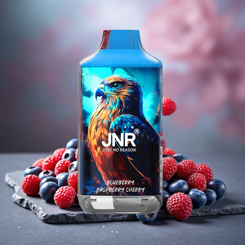 JNR Falcon 16000 Puffs Dual Mesh Blueberry Raspberry Cherry