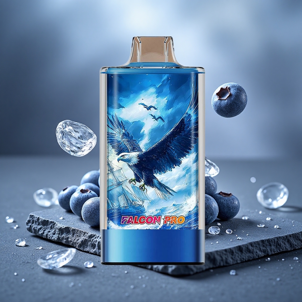 JNR Falcon Pro 28000 Disposable Vape Blueberry Ice with Smart Display & Dual Mesh Coil