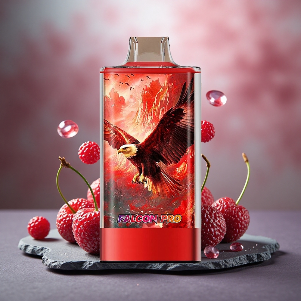 JNR Falcon Pro 28000 Disposable Vape Cherry Berry with Dual Mesh Coil & Smart Display