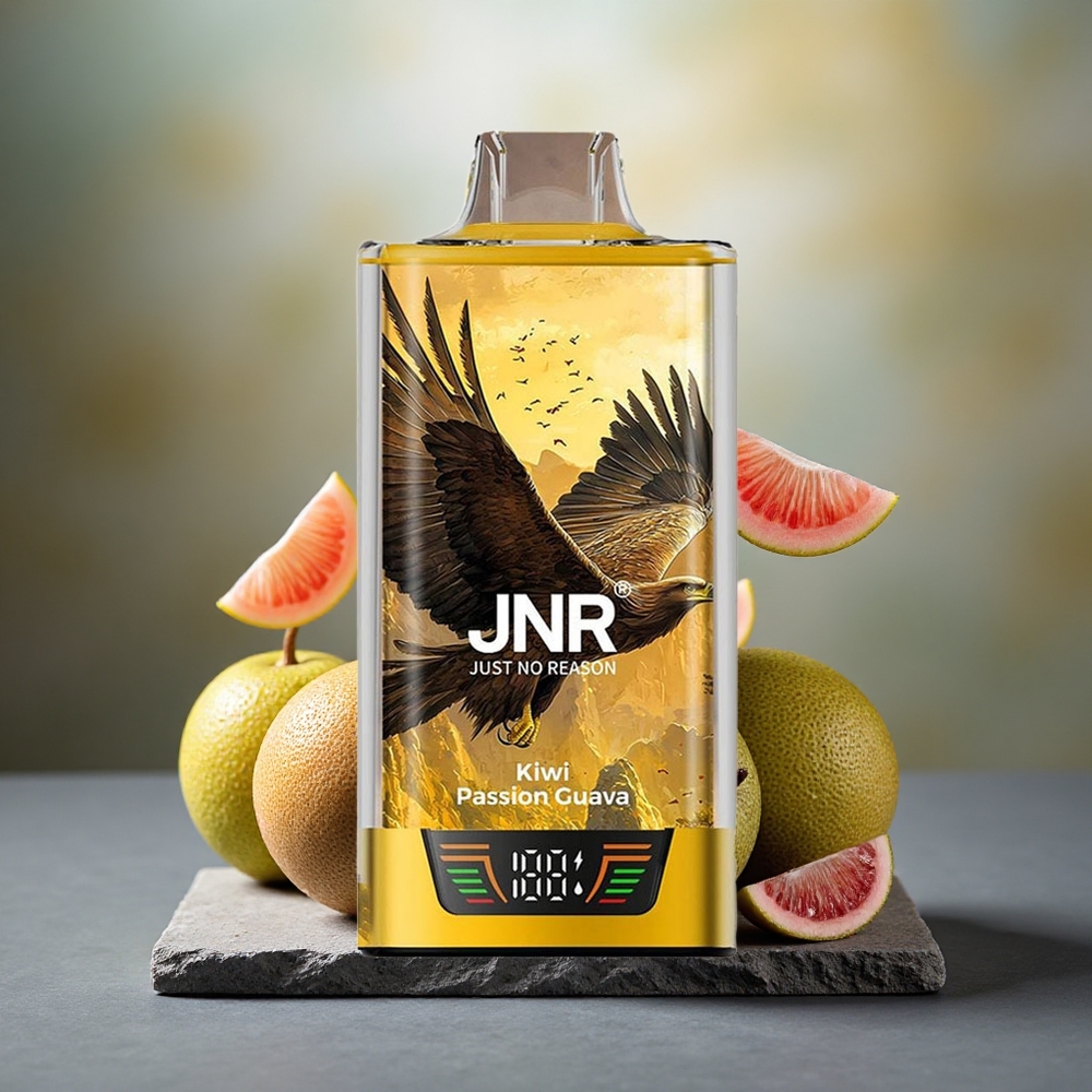 JNR Falcon Pro 28000 Disposable Vape Kiwi Passion Guava 30ml Smart Display