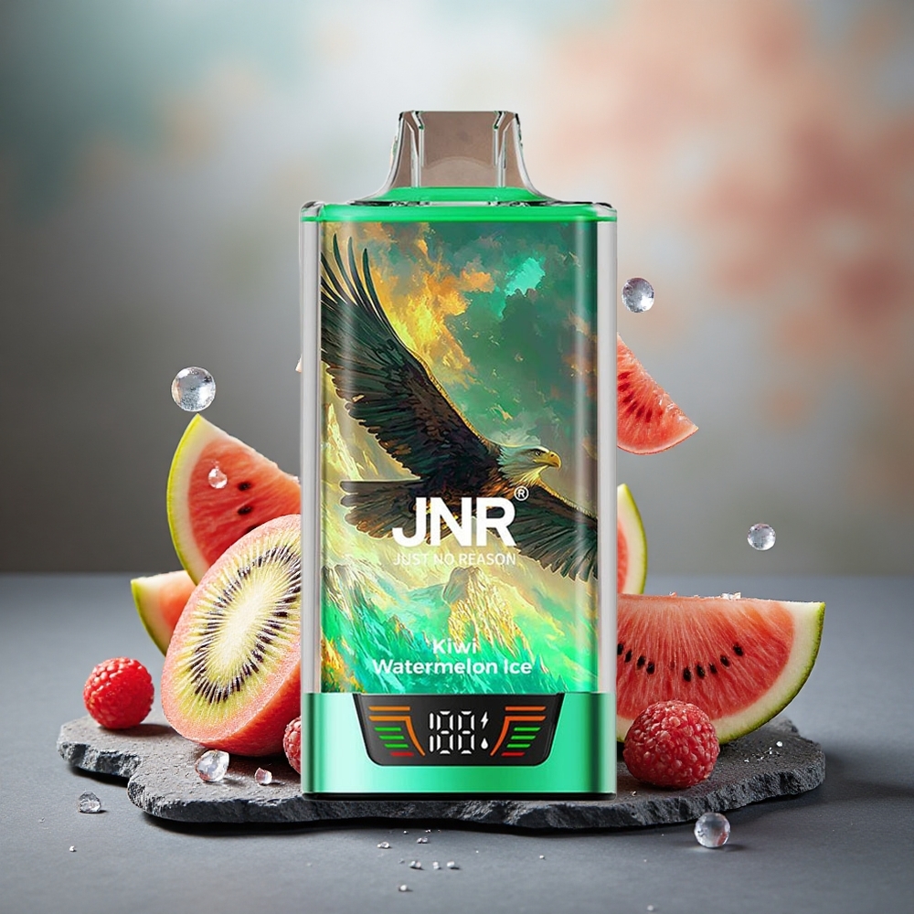 JNR Falcon Pro 28000 Disposable Vape Kiwi Watermelon Ice 30ml Smart Display