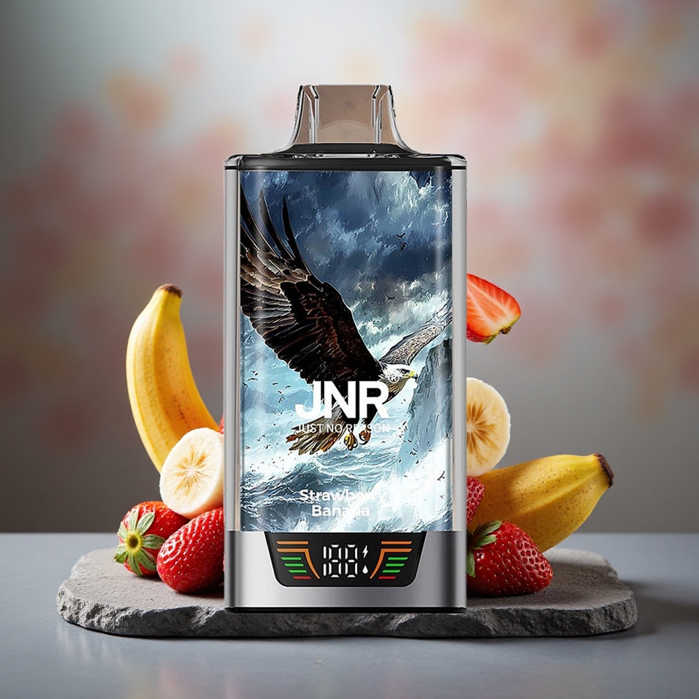 JNR Falcon Pro 28000 Disposable Vape Strawberry Banana 30ml Dual Mesh