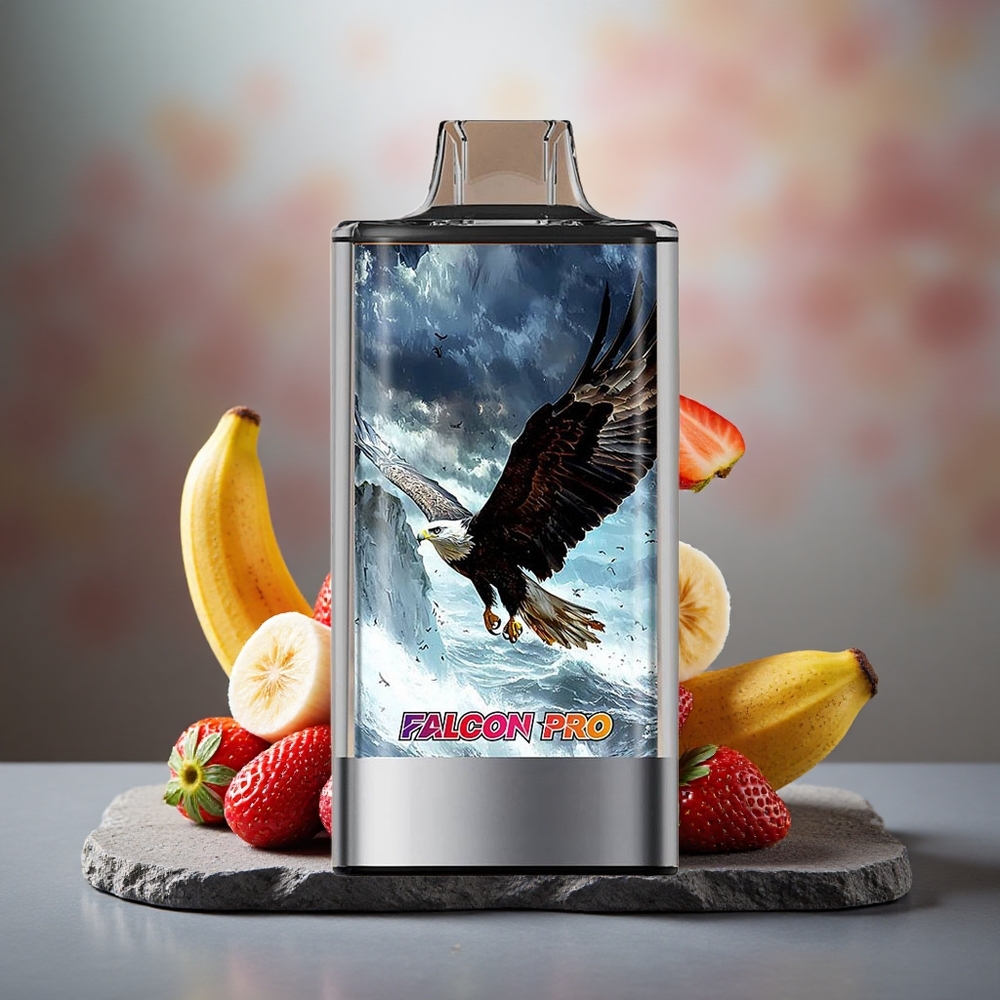 JNR Falcon Pro 28000 Disposable Vape Strawberry Banana 30ml Dual Mesh