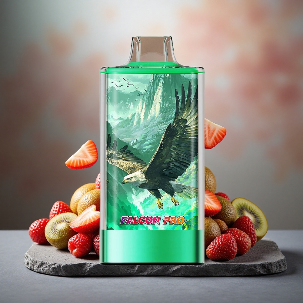 JNR Falcon Pro 28000 Disposable Vape Strawberry Kiwi 30ml Smart Display