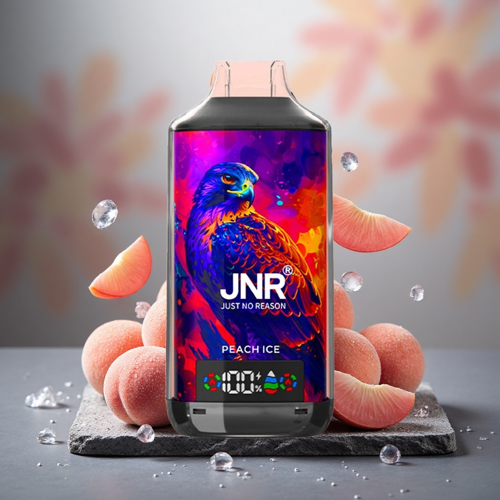 JNR Falcon X 18000 Puffs 24ml Peach Ice Dual Mesh Disposable Vape