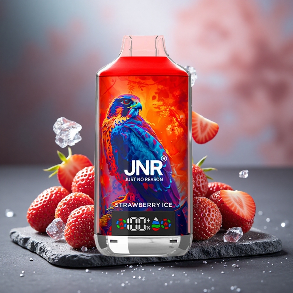 JNR Falcon X 18000 Puffs Dual Mesh Strawberry Ice Type-C Quick Charge