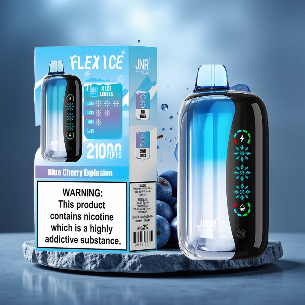 JNR Flex Ice 21000 Puffs Disposable Vape Blue Cherry Explosion with Customizable Airflow