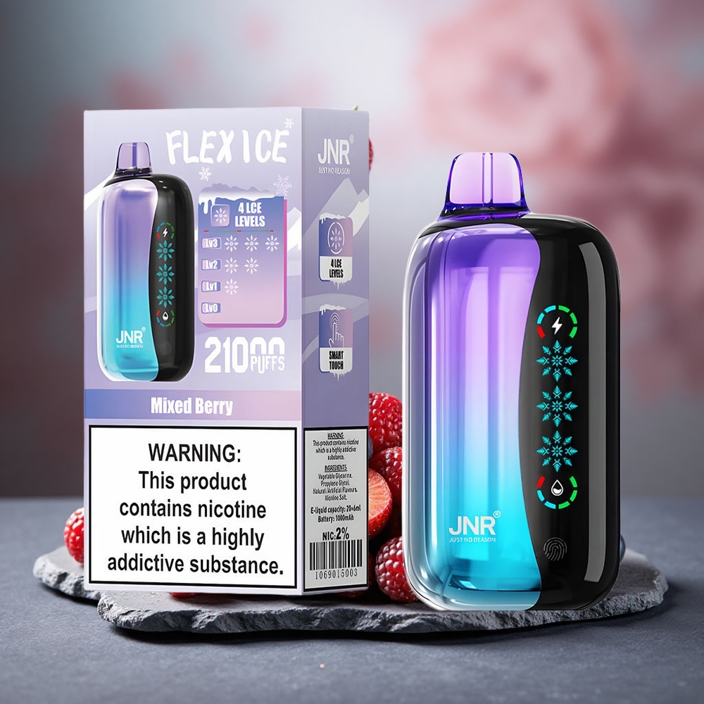 JNR Flex Ice 21000 Puffs Disposable Vape Mixed Berry with Customizable Airflow