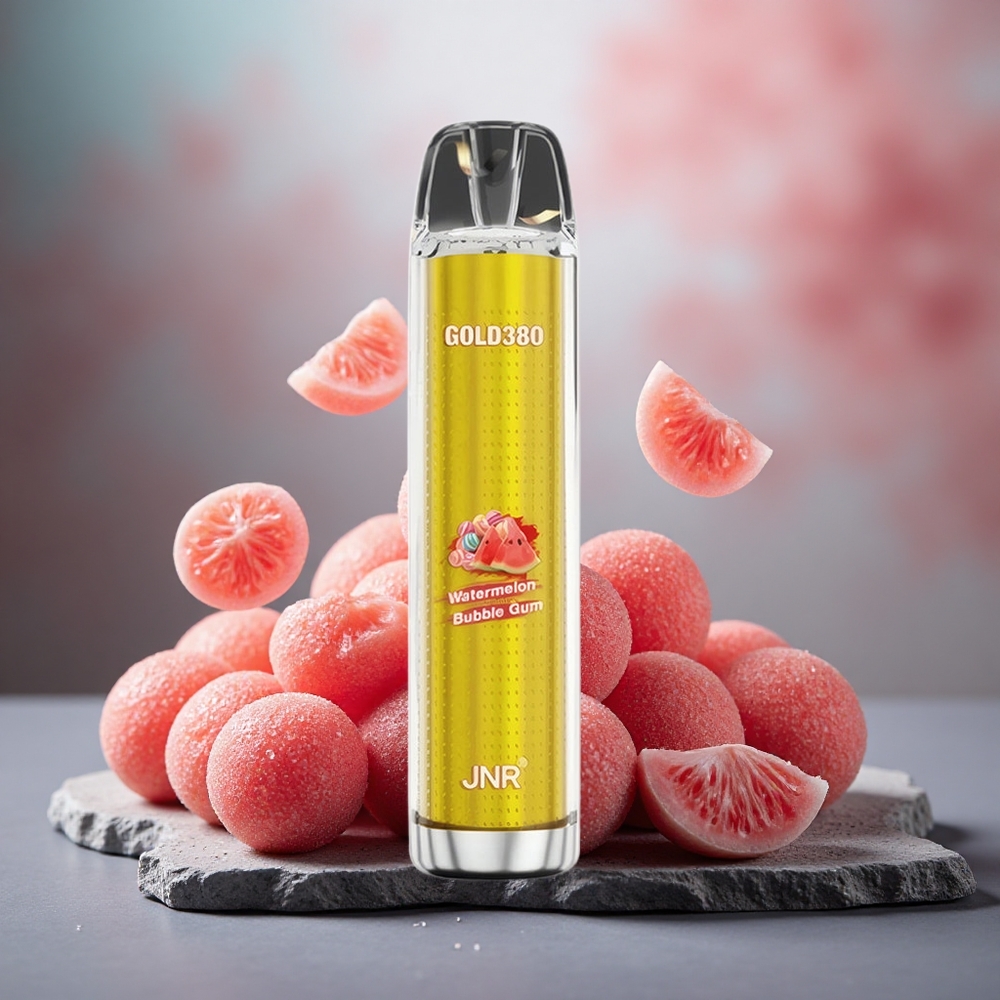 JNR Gold380 6000 Puffs 13ml Disposable Vape Watermelon Bubble Gum