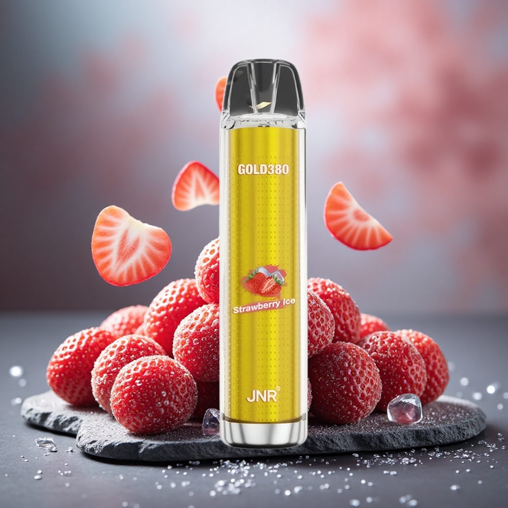 JNR Gold380 6000 Puffs 1500mAh Disposable Vape Strawberry Ice