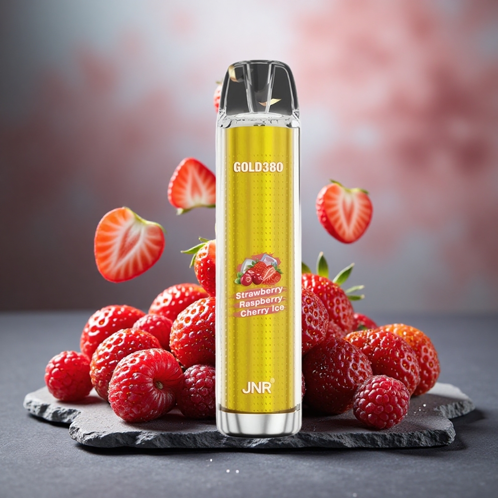 JNR Gold380 6000 Puffs 1500mAh Disposable Vape Strawberry Raspberry