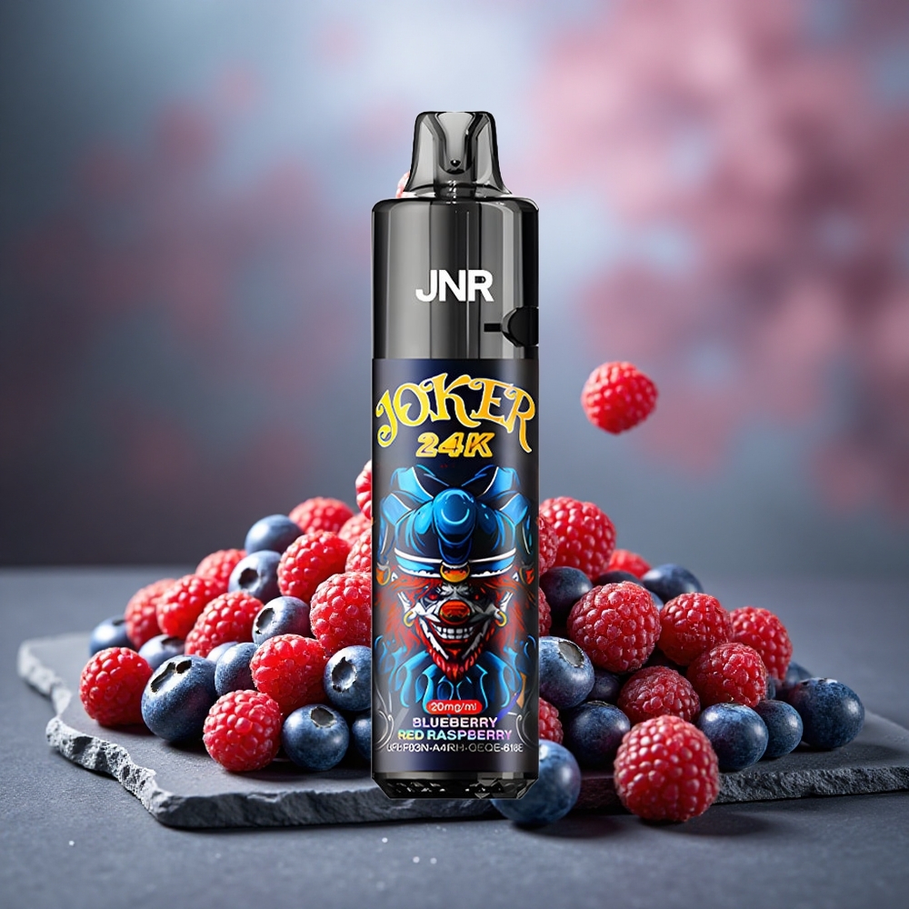 JNR Joker 24K Puffs Disposable Vape Blueberry Red Raspberry 800mAh Type-C