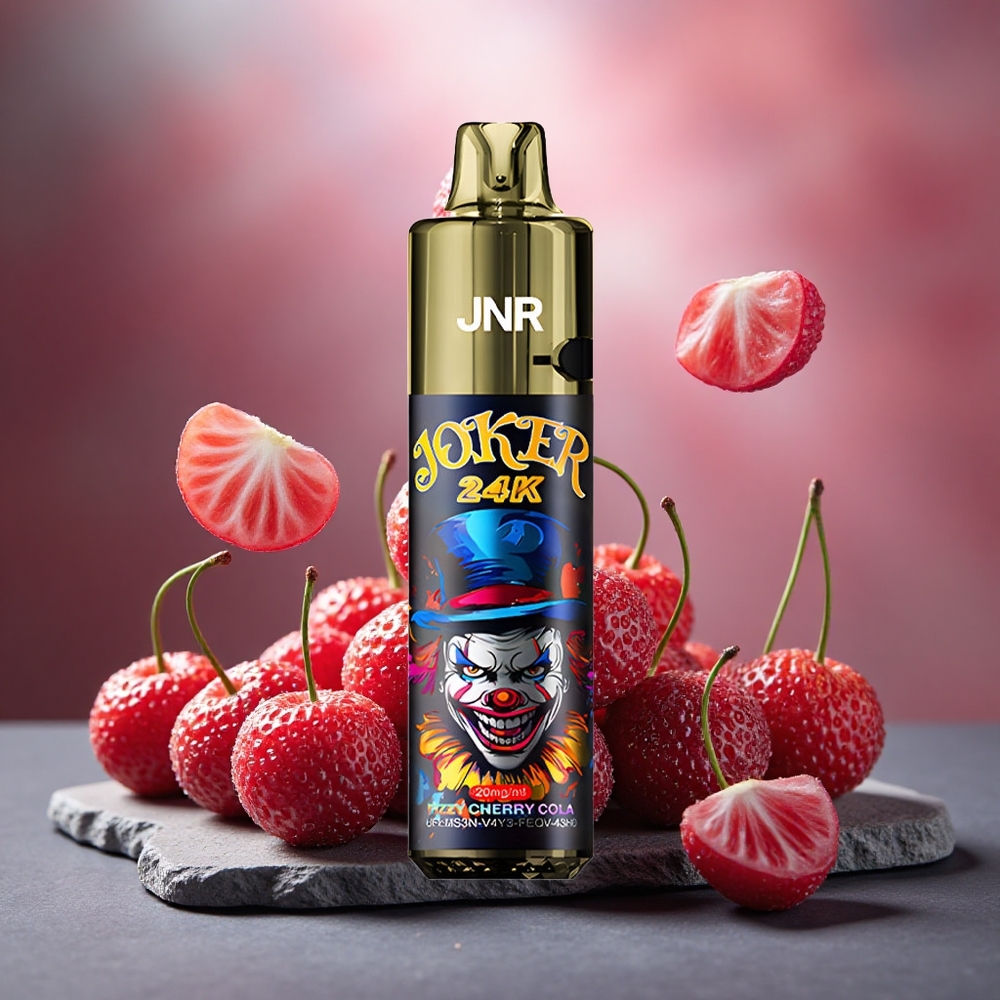 JNR Joker 24K Puffs Disposable Vape Fizzy Cherry Cola 800mAh Type-C