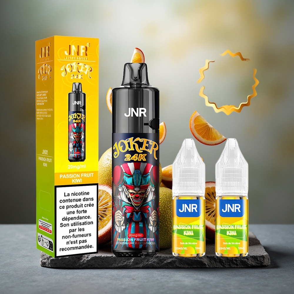 JNR Joker 24K Puffs Disposable Vape Passion Fruit Kiwi 800mAh Type-C