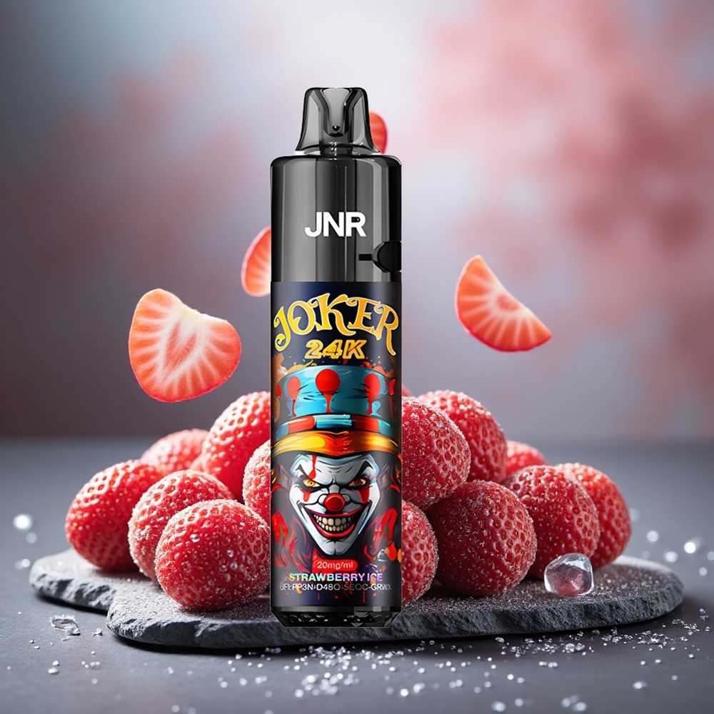 JNR Joker 24K Puffs Disposable Vape Strawberry Ice 800mAh Type-C