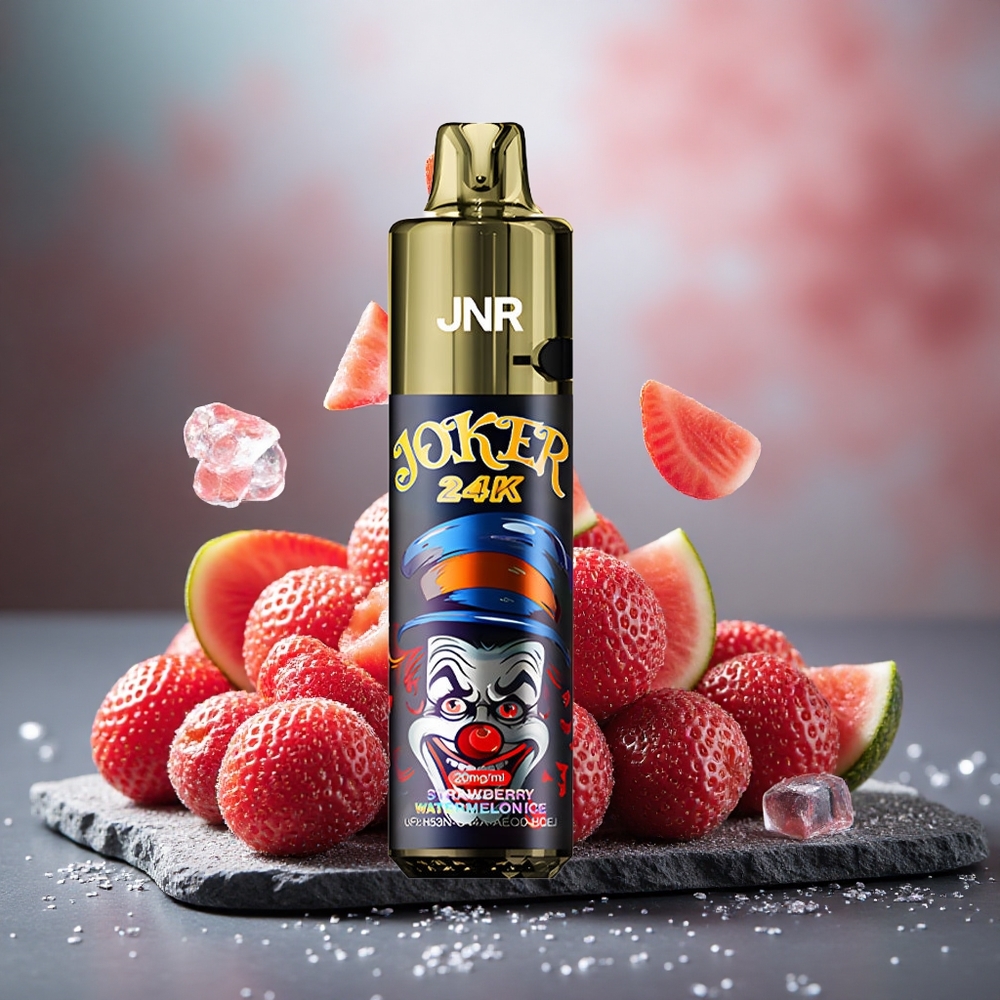 JNR Joker 24K Puffs Disposable Vape Strawberry Watermelon Ice with 800mAh Battery