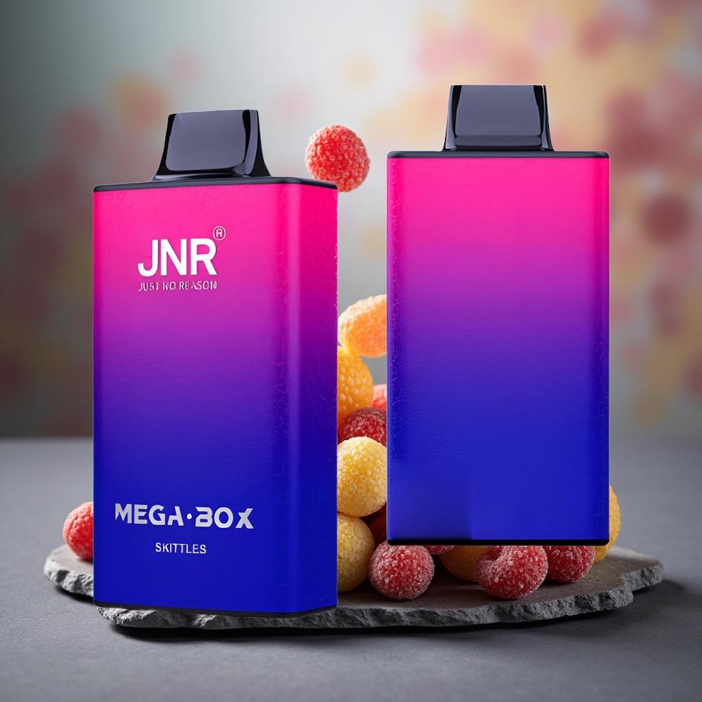 JNR Mega Box 25000 Puffs 30ml Dual Mesh Disposable Vape Skittles