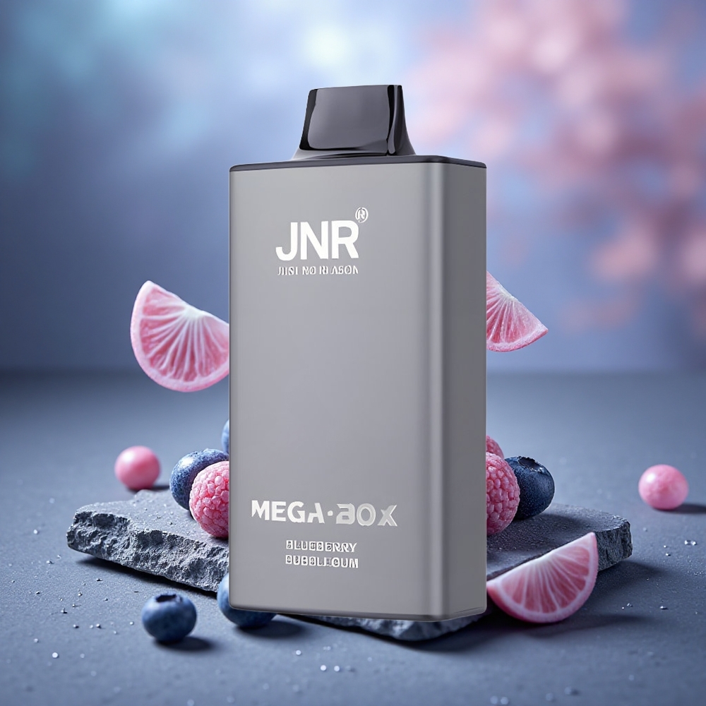 JNR Mega Box 25000 Puffs Dual Mesh Blueberry Bubblegum Disposable Vape