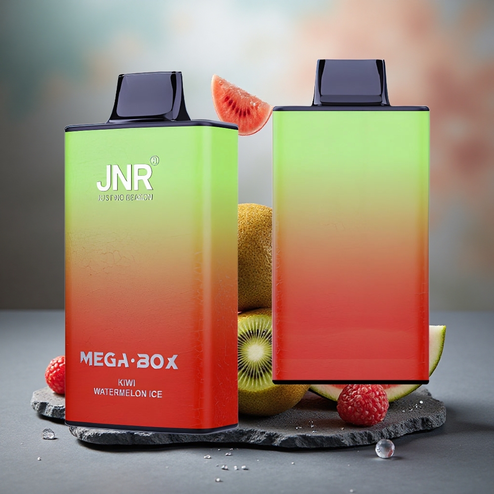 JNR Mega Box 25000 Puffs Dual Mesh Core Disposable Vape Kiwi Watermelon Ice