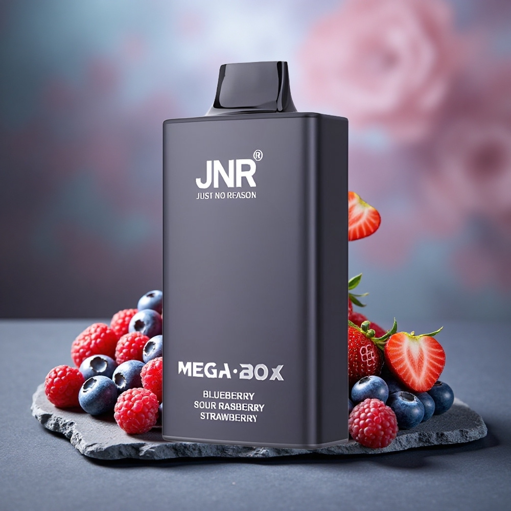 JNR Mega Box 25000 Puffs Dual Mesh Disposable Vape Blueberry Sour Raspberry Strawberry