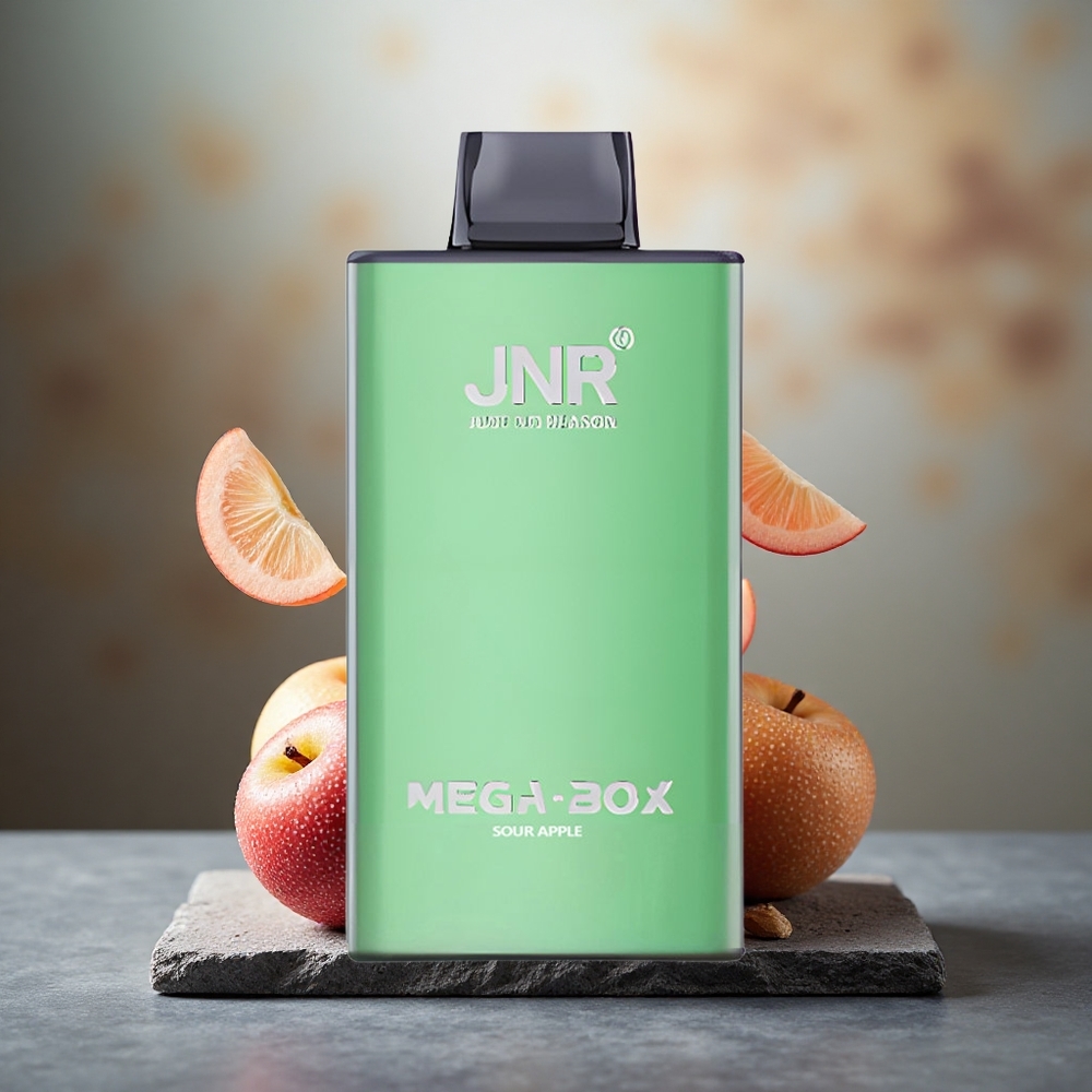 JNR Mega Box 25000 Puffs Dual Mesh Disposable Vape Sour Apple