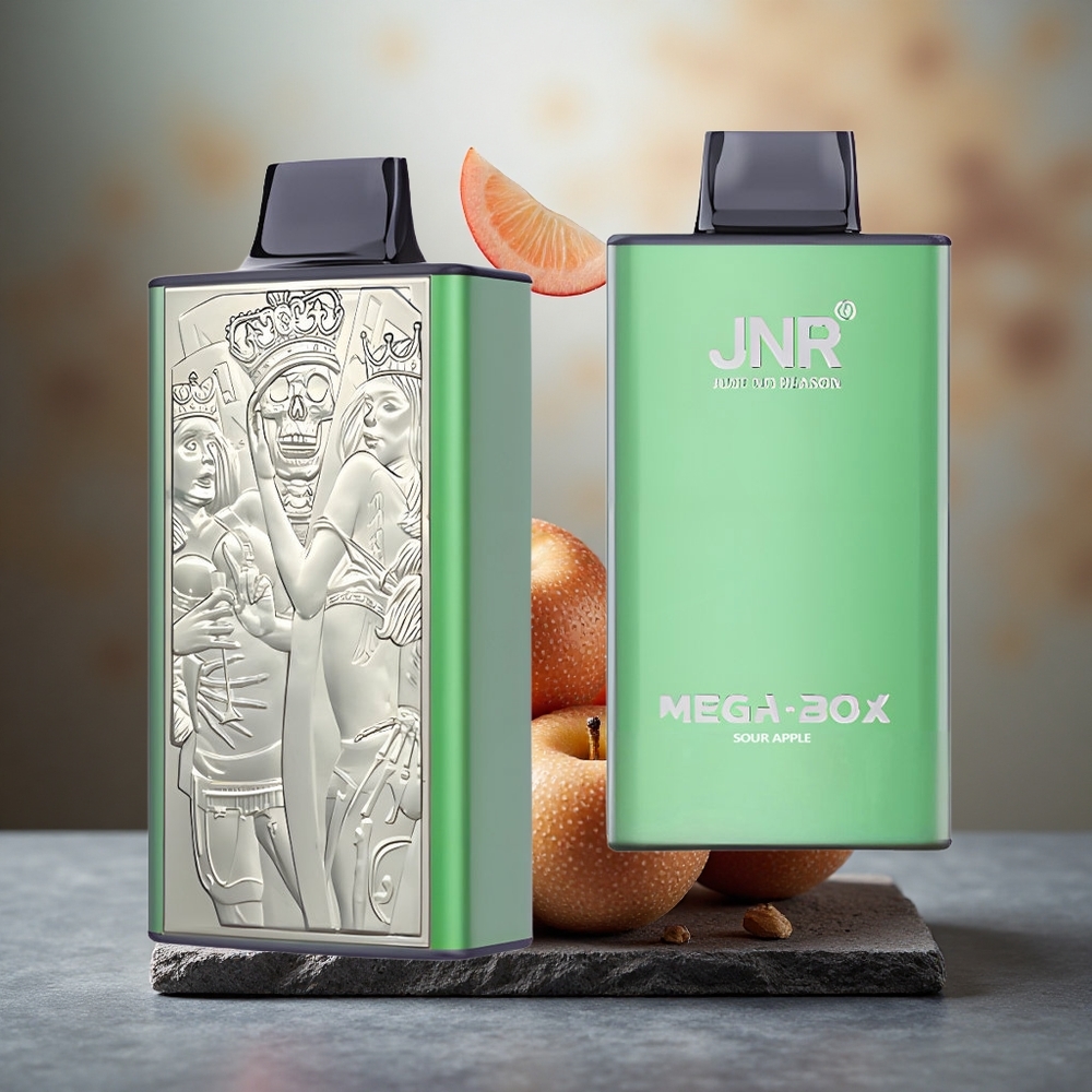 JNR Mega Box 25000 Puffs Dual Mesh Disposable Vape Sour Apple