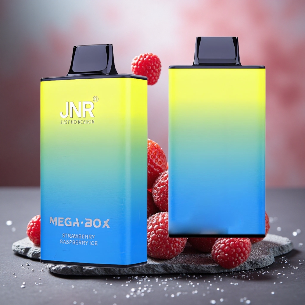 JNR Mega Box 25000 Puffs Dual Mesh Disposable Vape Strawberry Raspberry Ice