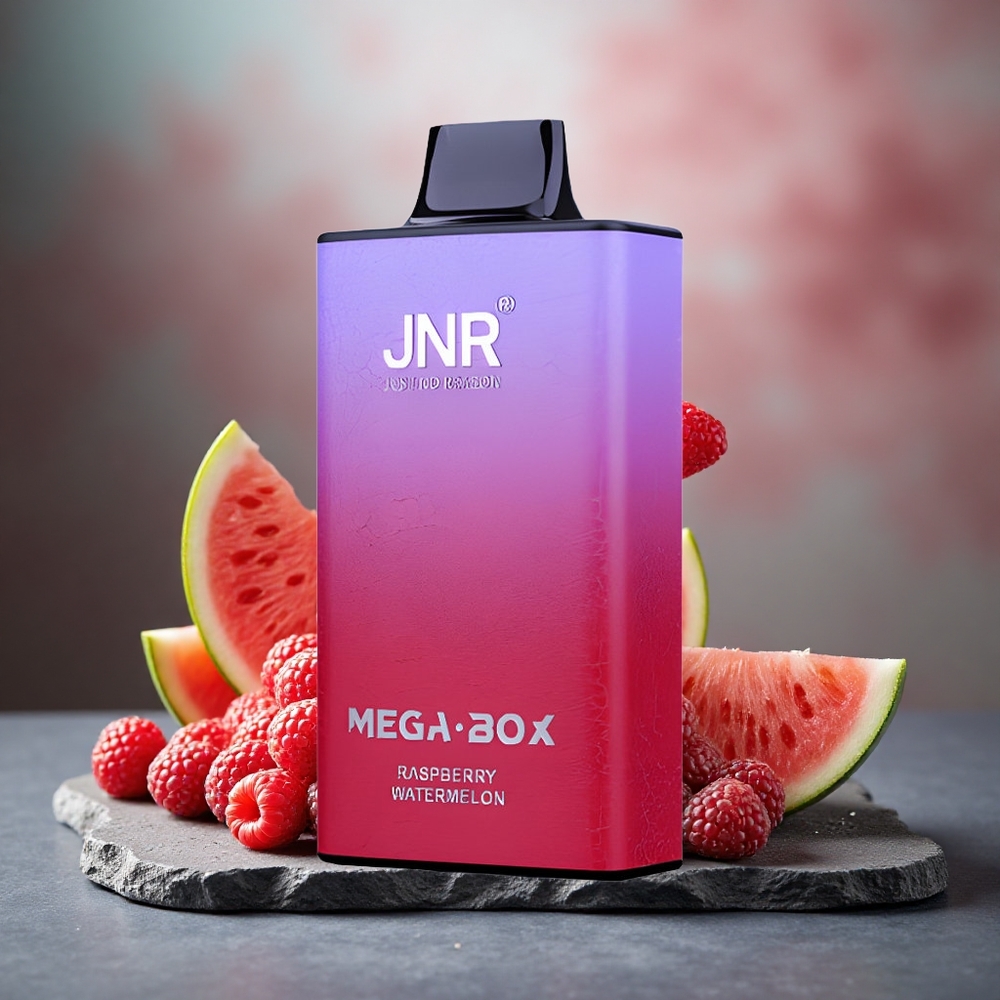 JNR Mega Box 25000 Puffs Dual Mesh Raspberry Watermelon Disposable Vape