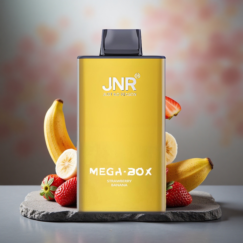 JNR Mega Box 25000 Puffs Dual Mesh Strawberry Banana Disposable Vape