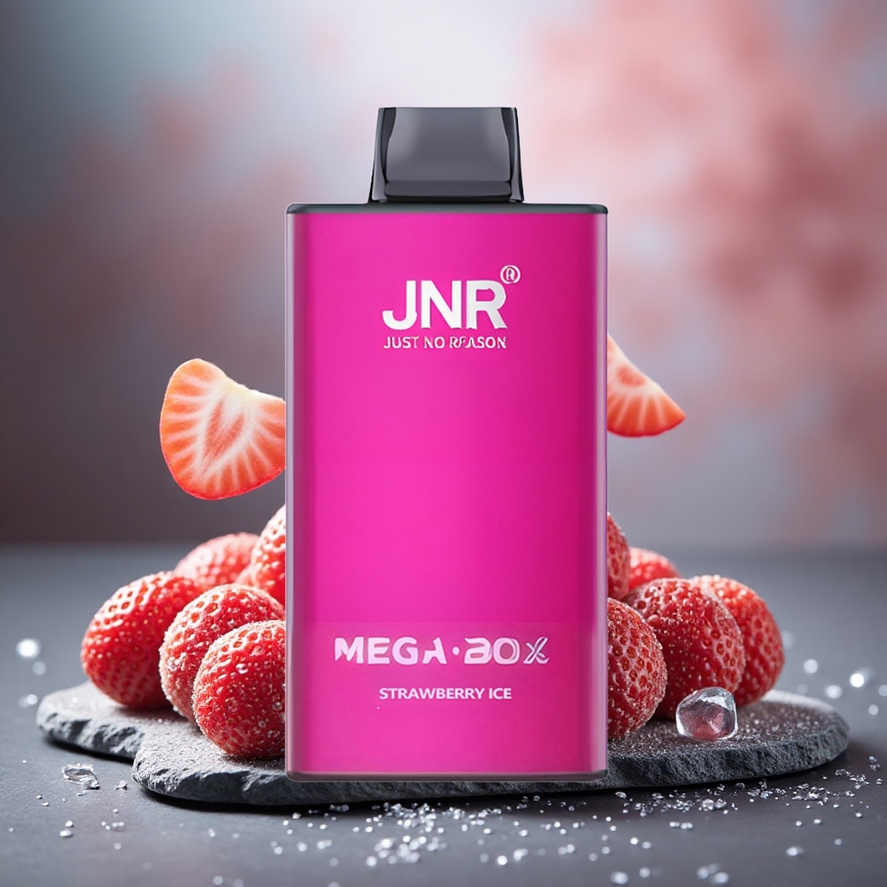 JNR Mega Box 25000 Puffs Dual Mesh Strawberry Ice Disposable Vape